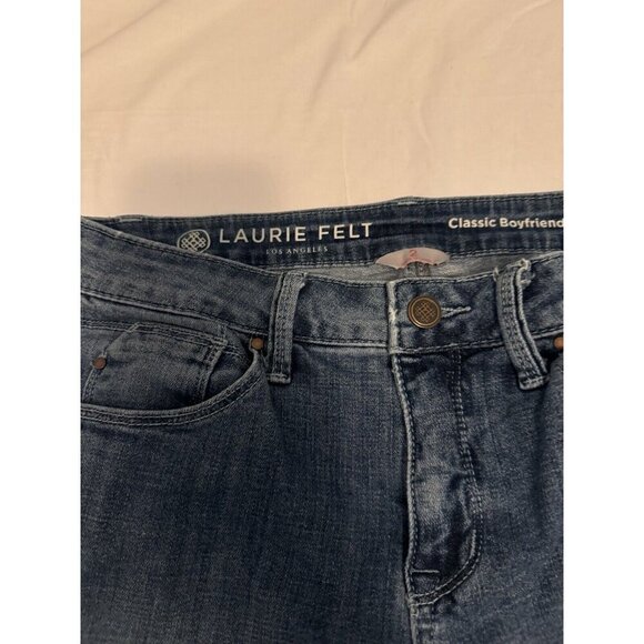 Laurie Felt Classic Boyfriend Jeans Size 2 Womens Medium Wash Blue - Picture 2 of 7